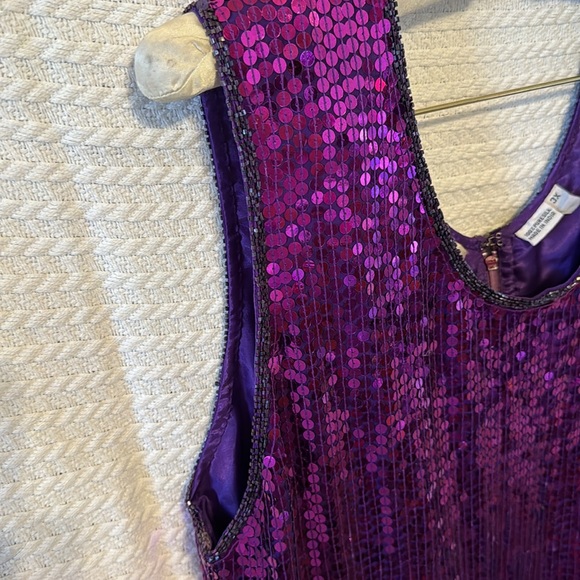 La divina dress purple shimmer sequined dress brand new with tags - Picture 6 of 12
